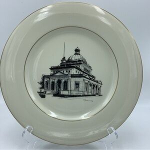 Vintage Castleton China Old Pittsburgh Post Office 10 3/4” Collector Plate